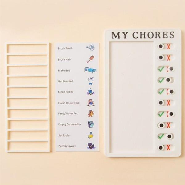 DIY Plastic Schedule Chore Todo List