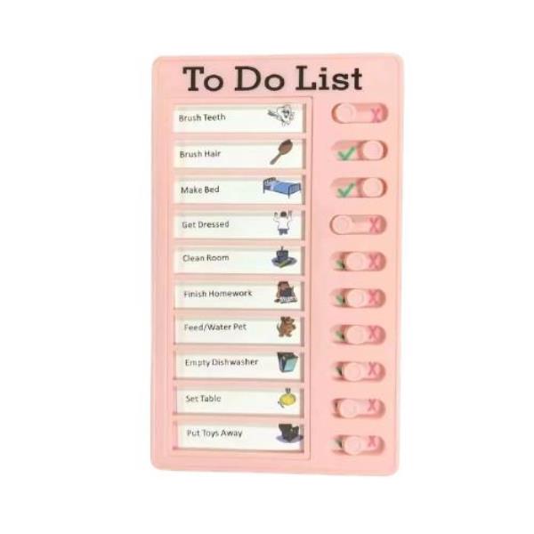 DIY Plastic Schedule Chore Todo List