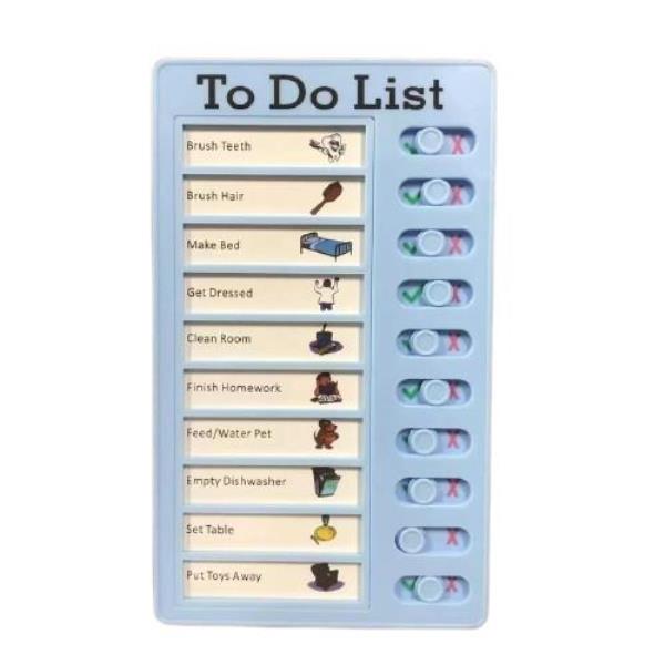 DIY Plastic Schedule Chore Todo List