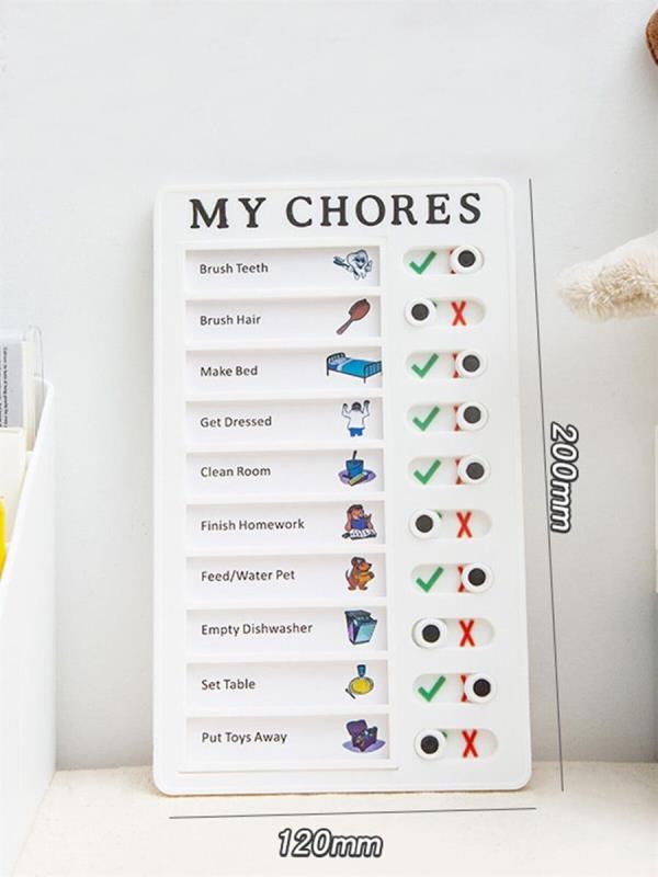 DIY Plastic Schedule Chore Todo List