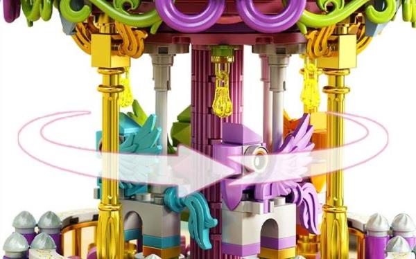 DIY Sweet Melody Carousel 3D Rotating Music Miniature Dollhouse