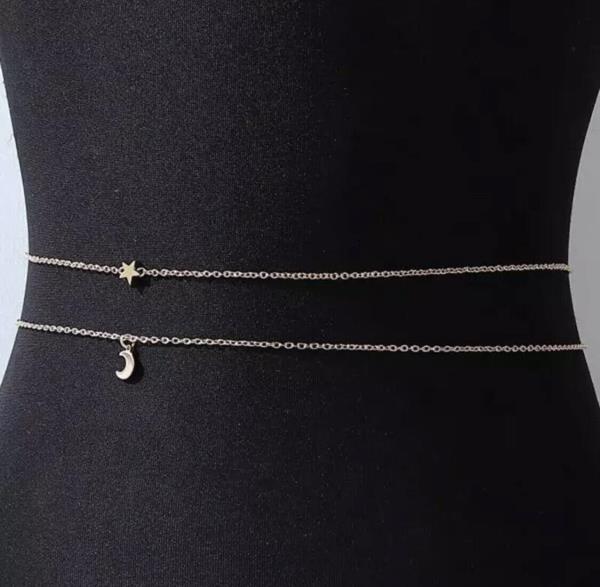 Bikini Star Pearl Waist Chain