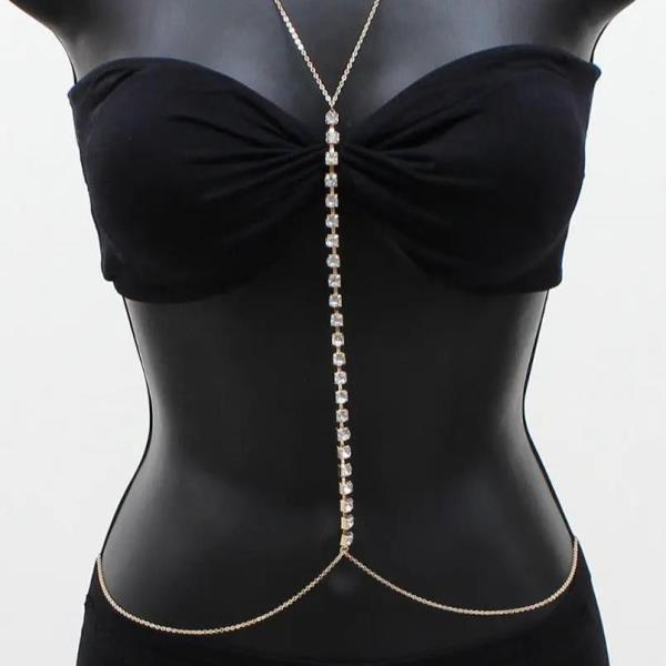 Crystal Crossbody Body Chain