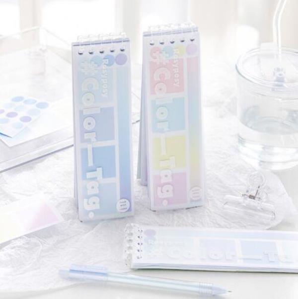 Morandi Rainbow Transparent Label Gradient Sticky Notes