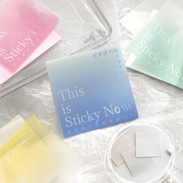 Transparent Gradient Color Memo Sticky Notes