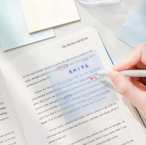 Transparent Gradient Color Memo Sticky Notes