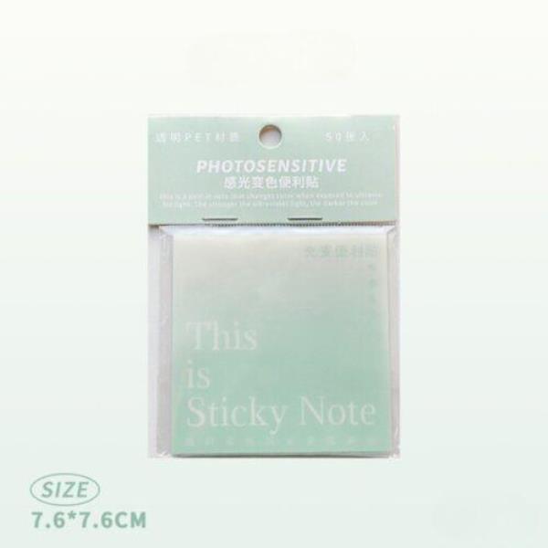 Transparent Gradient Color Memo Sticky Notes