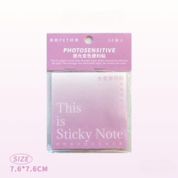 Transparent Gradient Color Memo Sticky Notes