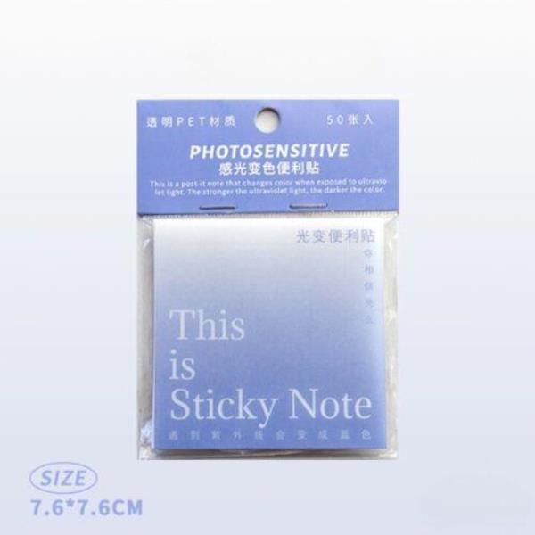 Transparent Gradient Color Memo Sticky Notes