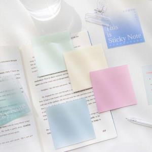 Transparent Gradient Color Memo Sticky Notes