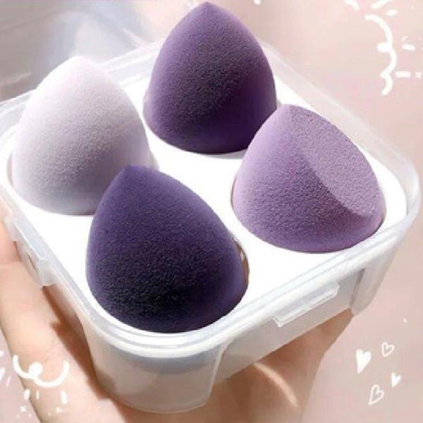 4 Candy Colour Sponge Puff Eggs