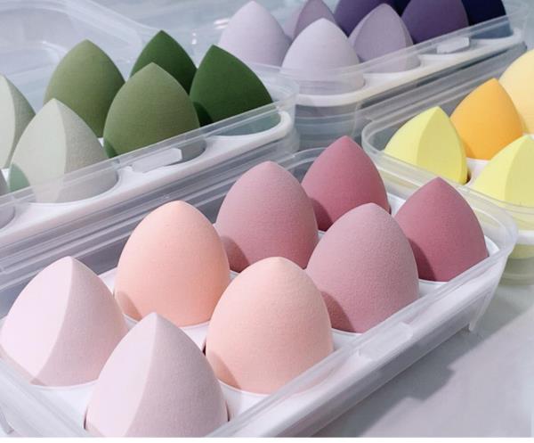 8 Candy Colour Sponge Puff Eggs