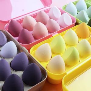 4 Candy Colour Sponge Puff Eggs