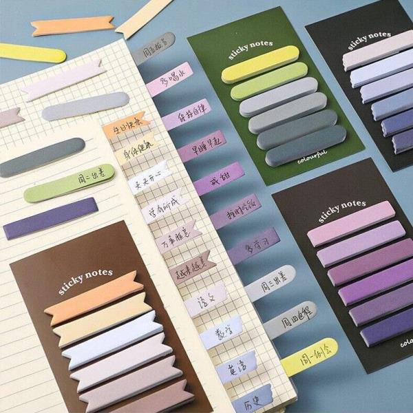 Multicolour Gradient Sticky Labels