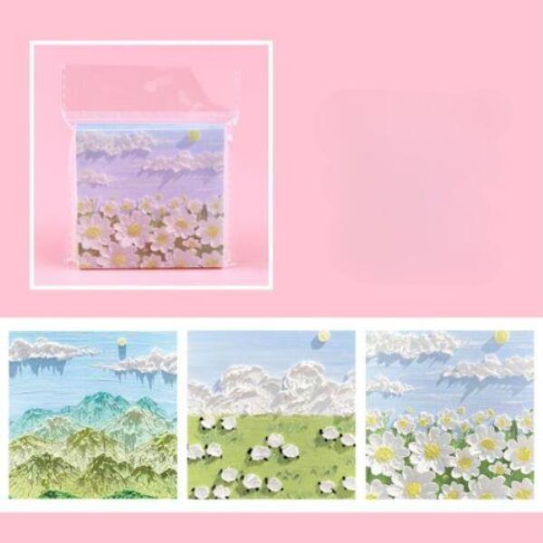 Oil Painting Flower Moon Sticky Notes