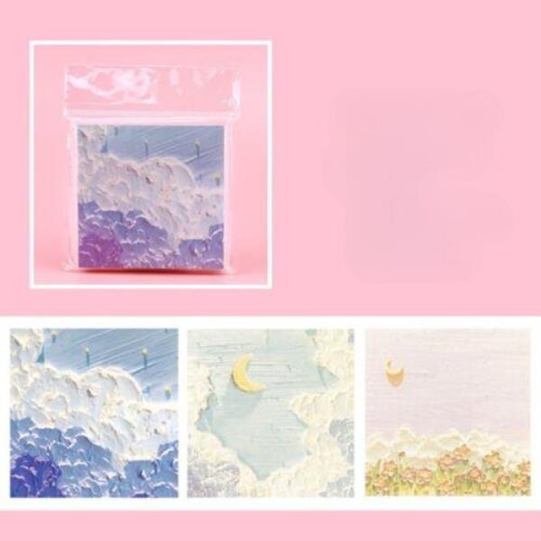 Oil Painting Flower Moon Sticky Notes