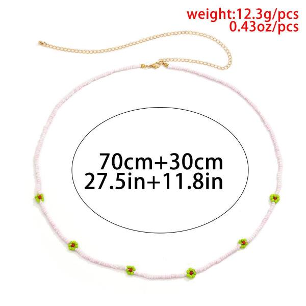 Braid Daisy Flower Beads Waist Belly Chain