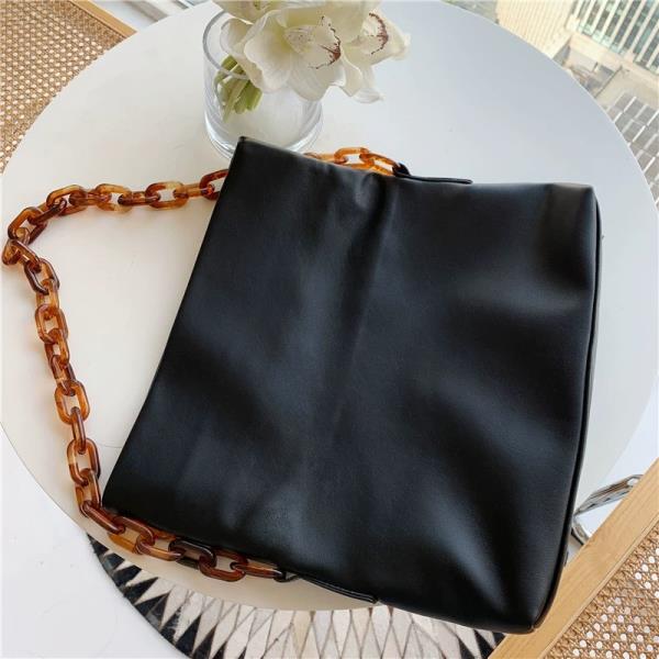 Black Chain Flap Crossbody Bag