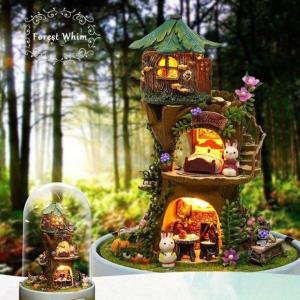 Cutebee Green Garden DIY Music Miniature Dollhouse