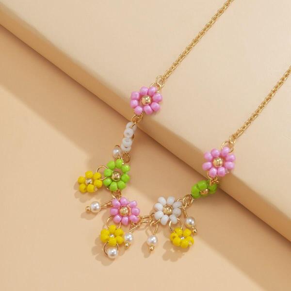 Flower Beach Multicolour Beads Anklet Foot Jewellery