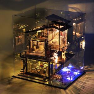 DIY West Creek House Handcraft Music Miniature Dollhouse