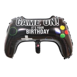 Black Foil Game Board Birthday Balloon