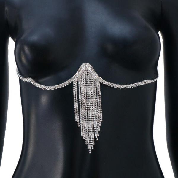 Pendant Tassel Chest Body Chain