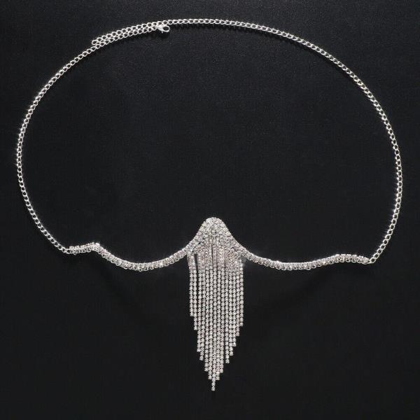 Pendant Tassel Chest Body Chain