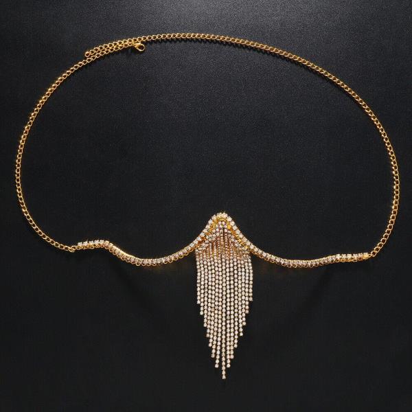 Pendant Tassel Chest Body Chain