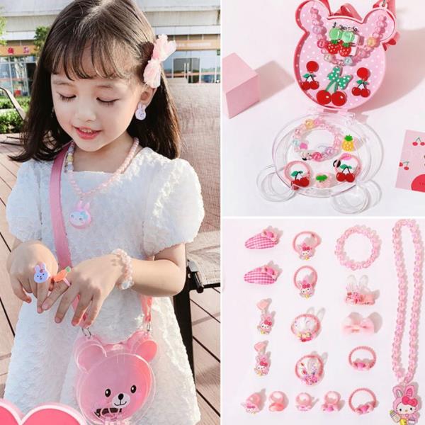 10 Pcs Kids Jewellery Hair Dress Box Set