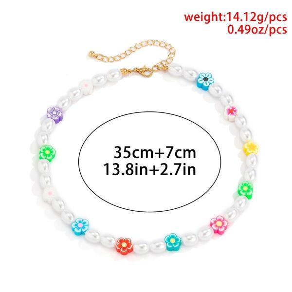 Summer Beach Multicolour Beads Pearl Necklace