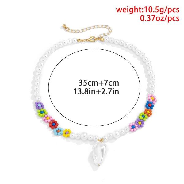 Summer Beach Multicolour Beads Pearl Necklace