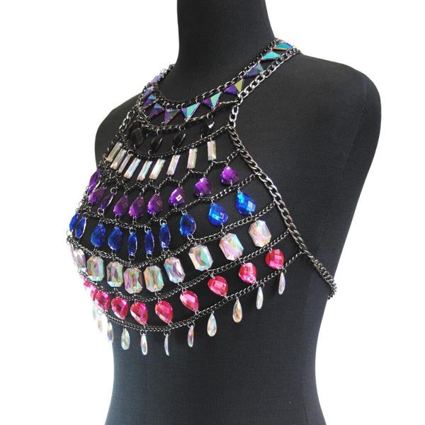 Bohemian Rainbow Chest Universal Body Chain