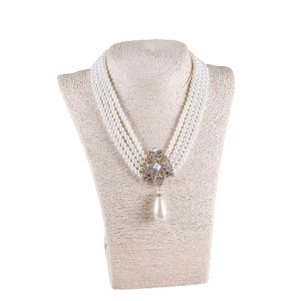 Retro Vintage Multi Layer Waterdrop Pearl Necklace