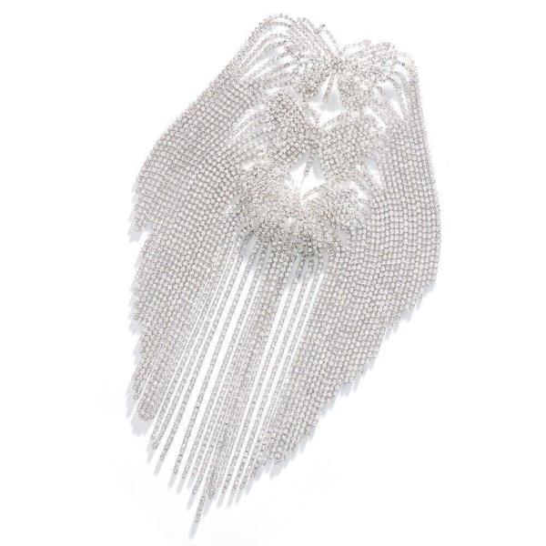 Silver Butterfly Tassel Shoulder Shawl Chain