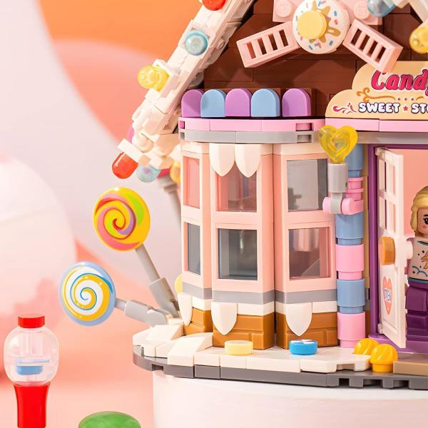 DIY Sweet Candy Store Creative 3D Building Blocks