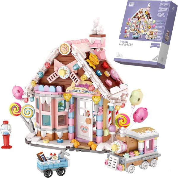 DIY Sweet Candy Store Creative 3D Building Blocks