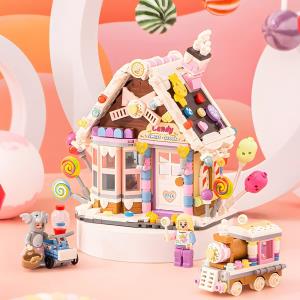 DIY Princess Castle 3D Rotating Music Miniature Dollhouse