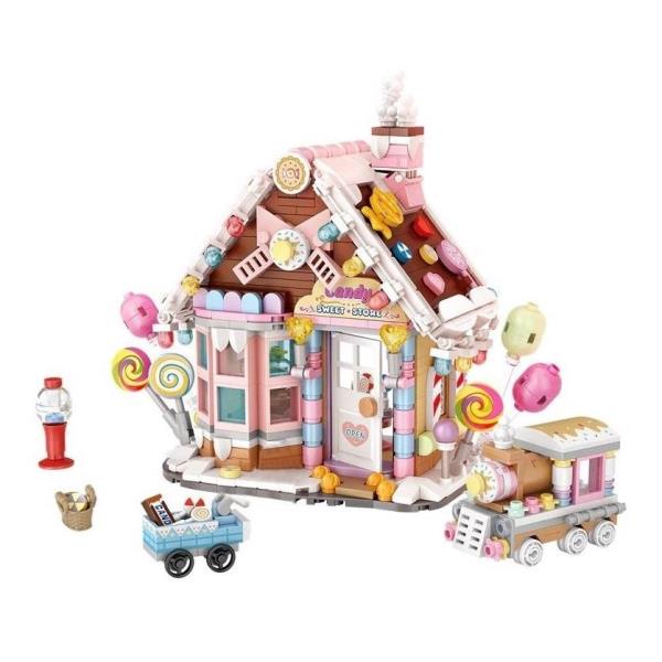 DIY Sweet Candy Store Creative 3D Building Blocks