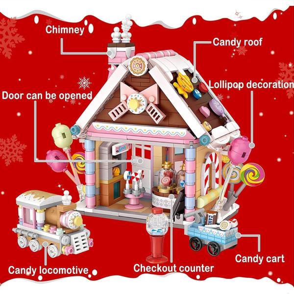 DIY Sweet Candy Store Creative 3D Building Blocks