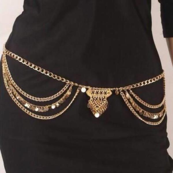 Bohemian Metal Tassel Waist Belly Chain