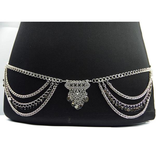 Bohemian Metal Tassel Waist Belly Chain