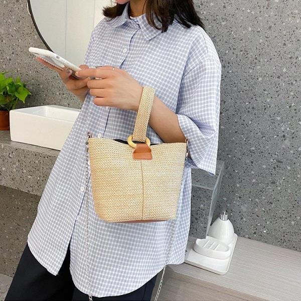 Woven Knit Handbag Crossbody Bag