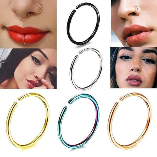 Stainless Steel Nose Lip Ear Rings