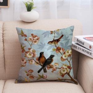 Retro Vintage European Bird Bohu Cushion Cover