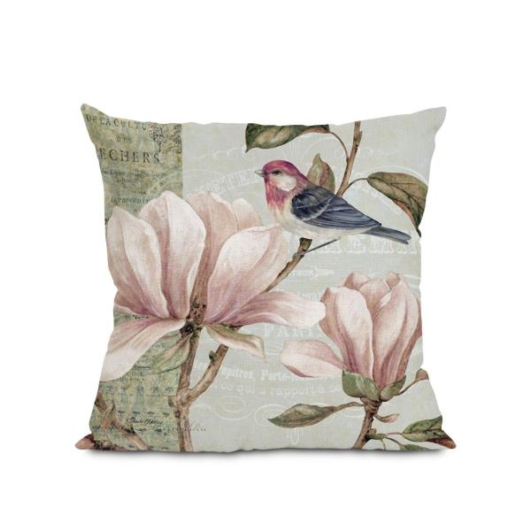 Retro Vintage European Bird Bohu Cushion Cover