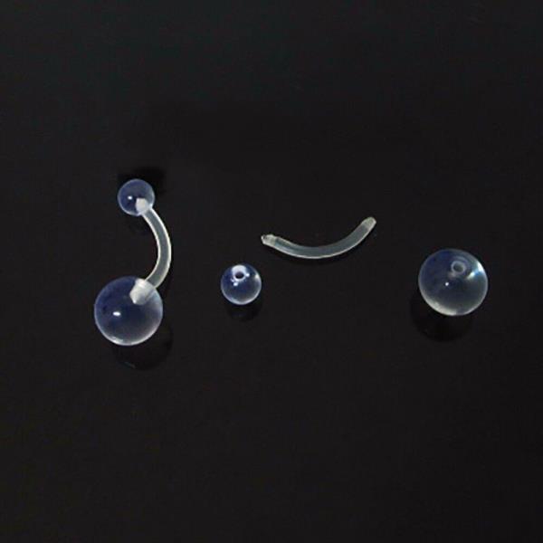 9 Flexible Acrylic Nose Ear Lip Piercing Retainers