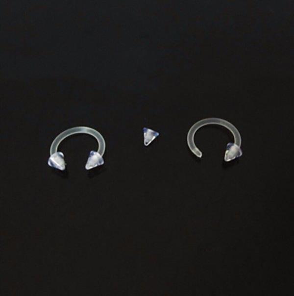 9 Flexible Acrylic Nose Ear Lip Piercing Retainers