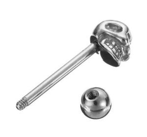 Stainless Steel Crystal Heart Navel Curved Belly Button