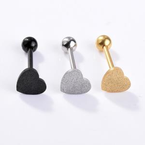 Heart Wing Stainless Steel Piercing Barbell